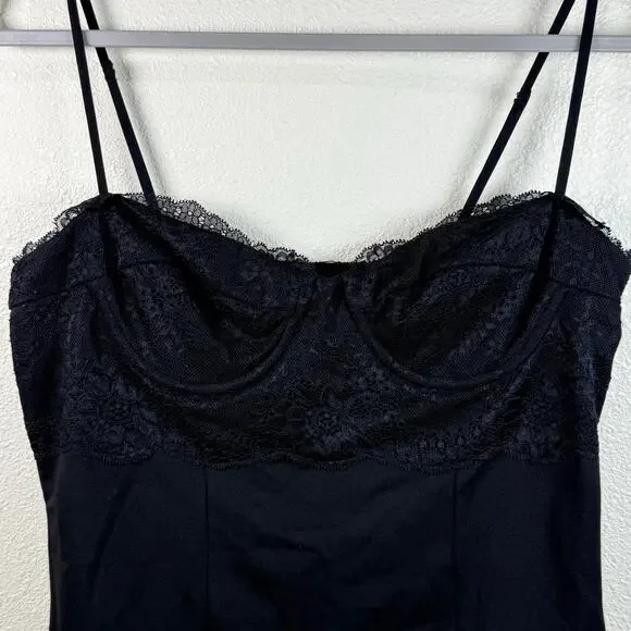 CAMI NYC Black Lace Bustier Cami Top NWT Whimsigoth Romantic Goth Rave Sexy M - Picture 4 of 8